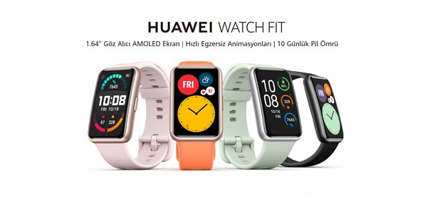 Huawei Watch Fit 46mm Akıllı Saathızlı egzersiz animasyonları
